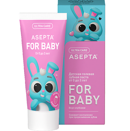 Асепта Baby зубная паста детская гелевая от 0 до 3 лет 50 мл 1 шт