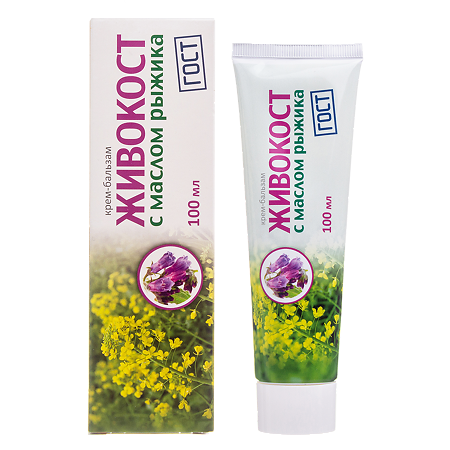 Живокост крем-бальзам для тела с маслом рыжика 100 мл 1 шт