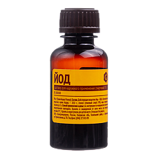 Купить Йод раствор для наружного применения спиртовой 5 % 25 мл 1 шт цена