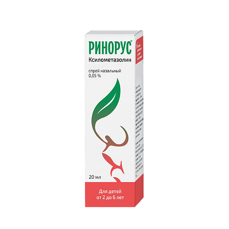 Изображение товара Ринорус спрей назальный 0,05 % 20 мл 1 шт