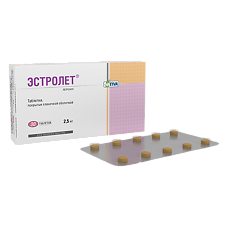 Купить Эстролет таблетки покрыт.плен.об. 2,5 мг 30 шт цена