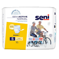 Купить Seni Active Normal Подгузники-трусы для взрослых Small (1) обхват талии 55-85 см 10 шт цена