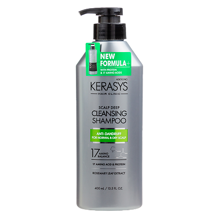 Изображение товара Kerasys Deep Cleansing Шампунь Лечение кожи головы Освежающий 400 г 1 шт
