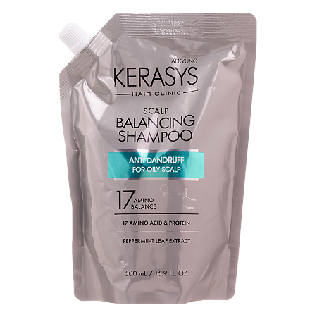 Изображение товара Kerasys Balancing Шампунь Лечение кожи головы зап.блок 500 г 1 шт