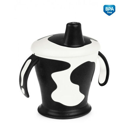 Canpol Чашка-непроливайка с ручками 9+ Little cow, 250 мл 1 шт