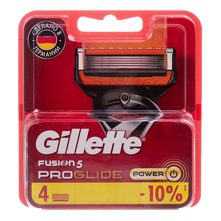 Изображение товара Gillette Fusion ProGlide Power кассеты 4 шт