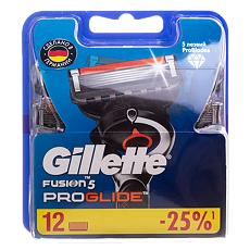 Купить Gillette Fusion ProGlide кассеты 12 шт цена