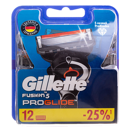 Gillette Fusion ProGlide кассеты 12 шт