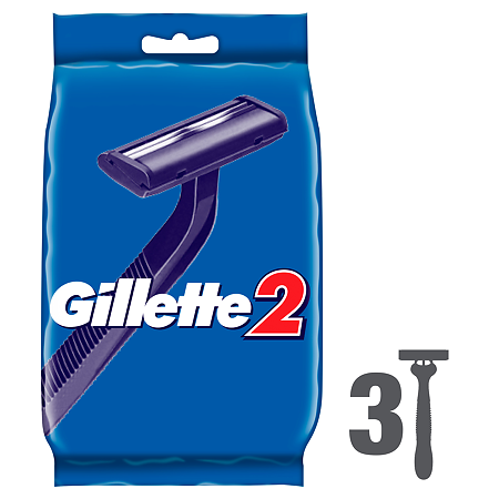 Gillette 2 Бритвы Одноразовые 3 шт
