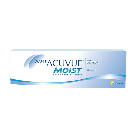 Контактные линзы 1-Day Acuvue Moist with Lacreon -4.50 / 8.5 / 14.2 30шт