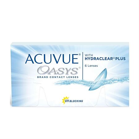 Контактные линзы Acuvue Oasys with Hydraclear Plus 6 шт/-2.50/8.4/2 недели