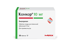 Купить Конкор таблетки покрыт.плен.об. 10 мг 30 шт цена