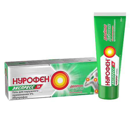 Нурофен Экспресс гель для наружного применения 5 % 50 г 1 шт