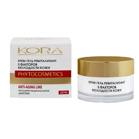 Изображение товара KORA Крем-гель ревитализант 5 факторов молодости кожи 50 мл 1 шт