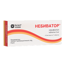 Купить Небиватор таблетки 5 мг 28 шт цена