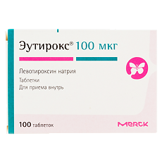 Изображение товара Эутирокс таблетки 100 мкг 100 шт