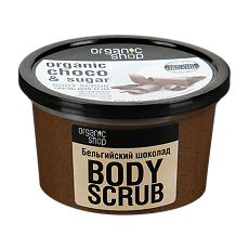 Купить Скраб для тела Organic Shop бельгийский шоколад 250 мл 1 шт цена