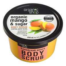 Купить Скраб для тела Organic Shop кенийский манго 250 мл 1 шт цена