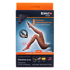 Купить Компрессионные колготки B.Well JW-321 2 класс компрессии 2  Nero 1 шт цена