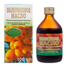 Изображение товара Облепиховое масло для приема внутрь местного и наружного применения 100 мл