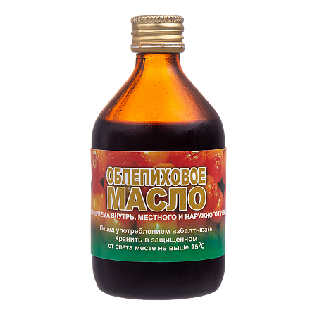 Облепиховое масло для приема внутрь местного и наружного применения 100 мл