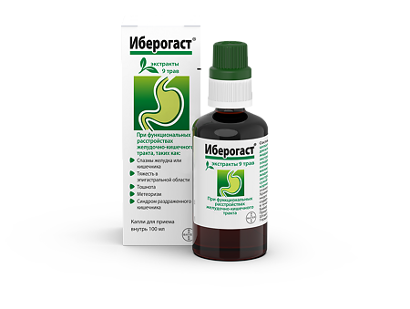 Иберогаст капли для приема внутрь 100 мл 1 шт