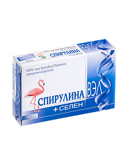 Изображение товара Спирулина ВЭЛ+Селен таблетки 0, 5 г 60 шт - натуральный источник белков и микроэлементов