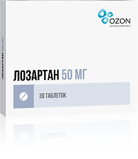 Купить Лозартан таблетки покрыт.плен.об. 50 мг 30 шт цена
