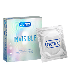 Изображение товара Презервативы Durex Invisible ультратонкие 3 шт