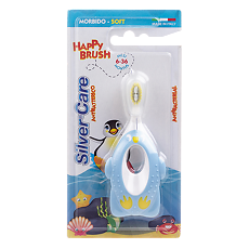 Купить Зубная щетка Silver Care Хэппи Браш 6-36 мес. мягкая 1 шт цена