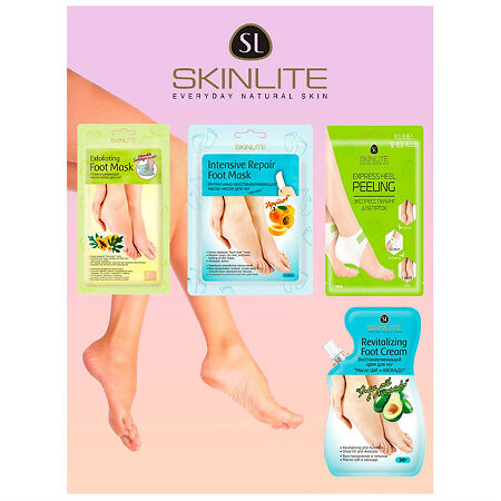 SkinLite Маска-носки для ног отшелушивающая размер 35-40 пара 1 уп