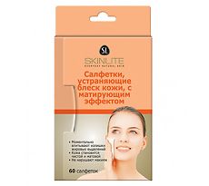 Купить SkinLite Салфетки устраняющие блеск кожи с матирующим эффектом 60 шт цена