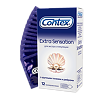 Презервативы Contex Extra Sensation с крупными точками и ребрами 12 шт