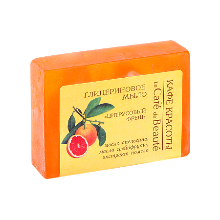 Изображение товара Cafe Mimi Мыло глицериновое Цитрусовый фреш 100 г 1 шт