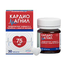 Купить Кардиомагнил таблетки покрыт.плен.об. 75 мг+15,2 мг 30 шт цена