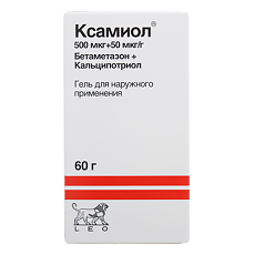 Изображение товара Ксамиол гель для наружного применения 60 г против псориаза волосистой части головы