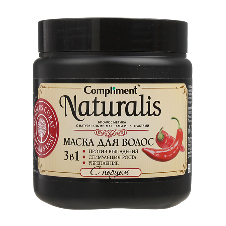 Изображение товара Compliment Маска для волос Натур 3в1 с перцем 500 мл 1 шт