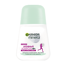 Купить Garnier Mineral Дезодорант для тела ролик Активный контроль женский 50 мл 1 шт цена