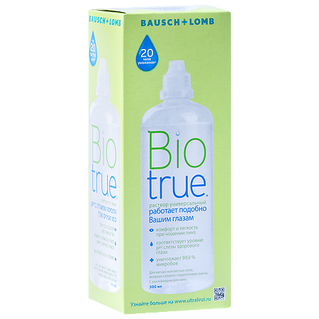 Раствор для линз Biotrue 300 мл 1 шт