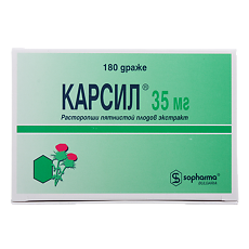 Изображение товара Карсил таблетки покрыт.об. 35 мг 180 шт