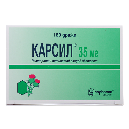 Карсил таблетки покрыт.об. 35 мг 180 шт