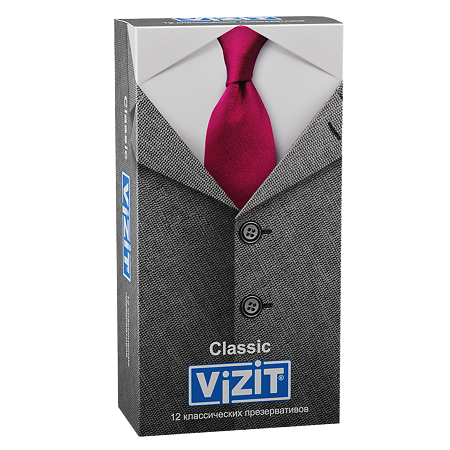 Презервативы VIZIT Classic классические 12 шт