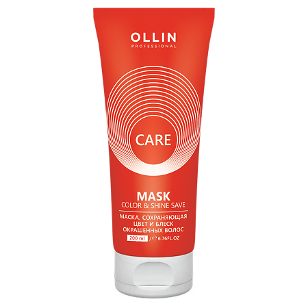 Изображение товара Ollin Prof Care Маска сохраняющая цвет и блеск окрашенных волос 200 мл 1 шт