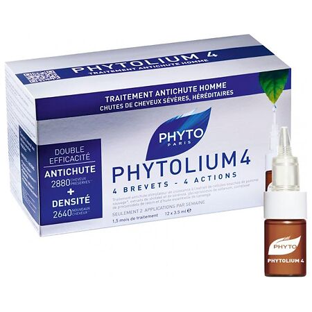 Phyto Phytolium 4 сыворотка против выпадении волос ампулы 3,5 мл 12 шт