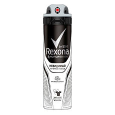 Купить Rexona Дезодорант-спрей Невидимый на черном и белом мужской 150 мл 1 шт цена