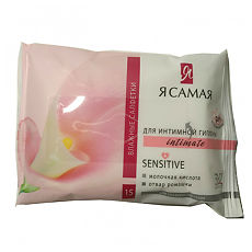 Изображение товара Я Самая Влажные салфетки для интимной гигиены Ромашка 15 шт