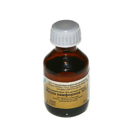 Камфорное масло для наружного применения 10 % 30 мл 1 шт