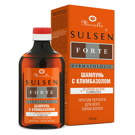Изображение товара Mirrolla Сульсен Форте шампунь с климбазолом 150 мл 1 шт