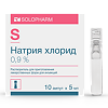 Натрия хлорид раствор для инъекций 0,9 % 5 мл 10 шт