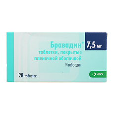Купить Бравадин таблетки покрыт.плен.об. 7,5 мг 28 шт цена